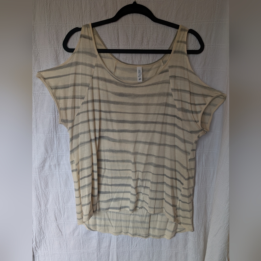 Striped Cream Top